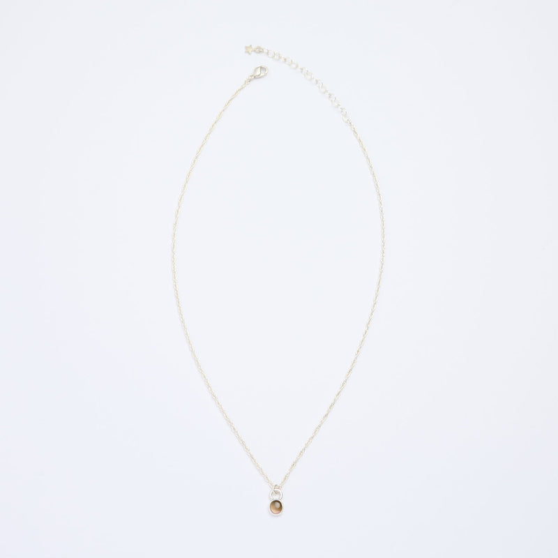 10月誕生石トルマリンのシルバーネックレス