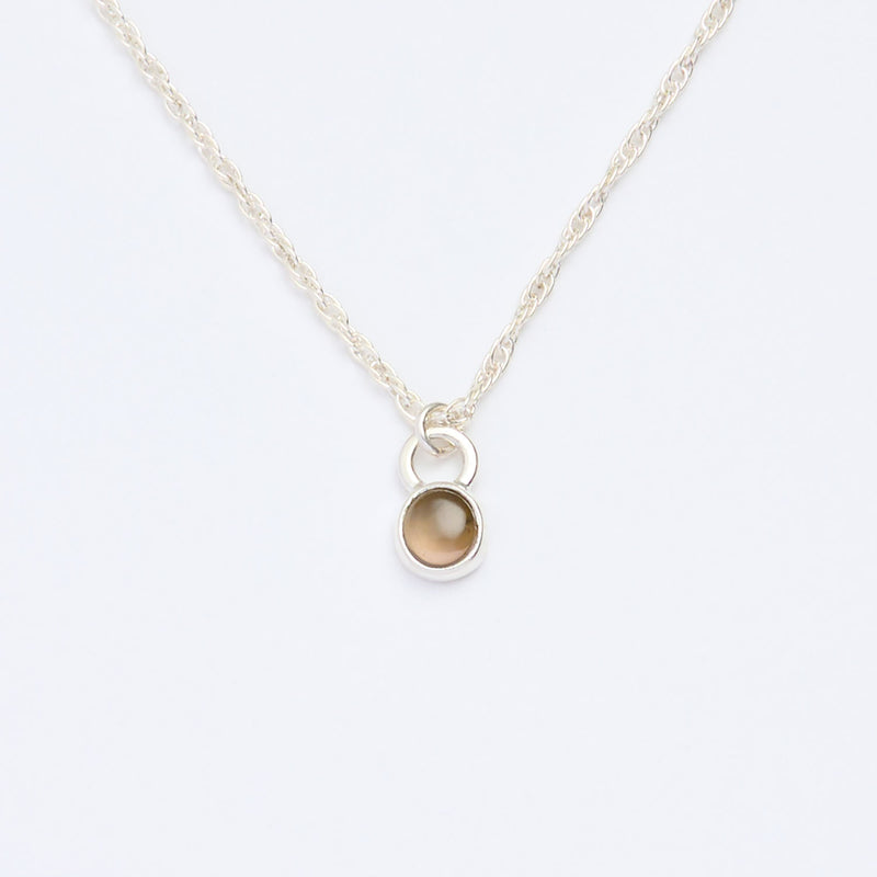 10月誕生石トルマリンのシルバーネックレス