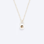 10月誕生石トルマリンのシルバーネックレス