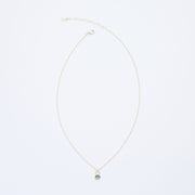 10月誕生石トルマリンのシルバーネックレス