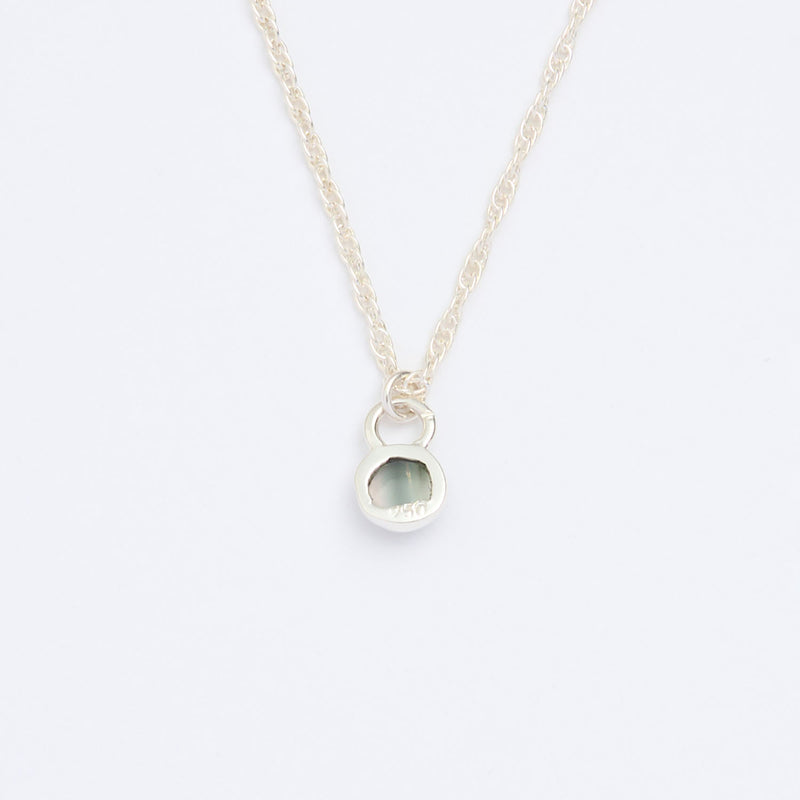 10月誕生石トルマリンのシルバーネックレス