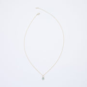 10月誕生石トルマリンのシルバーネックレス