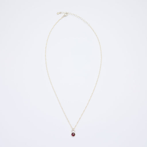 10月誕生石トルマリンのシルバーネックレス