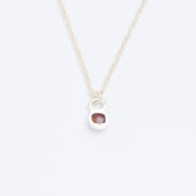 10月誕生石トルマリンのシルバーネックレス