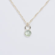 10月誕生石トルマリンのシルバーネックレス