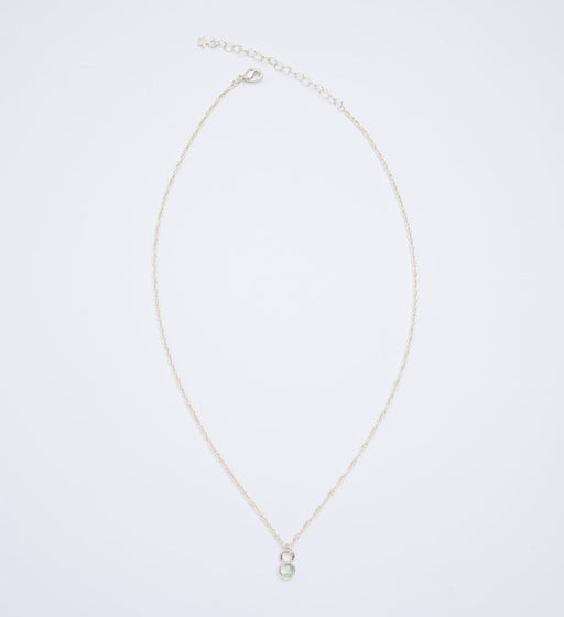 10月誕生石トルマリンのシルバーネックレス