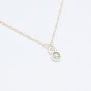 10月誕生石トルマリンのシルバーネックレス