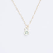 10月誕生石トルマリンのシルバーネックレス