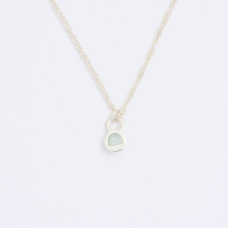 10月誕生石トルマリンのシルバーネックレス