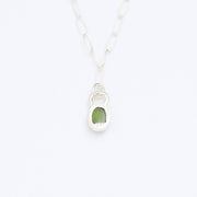 10月誕生石トルマリンのシルバーネックレス