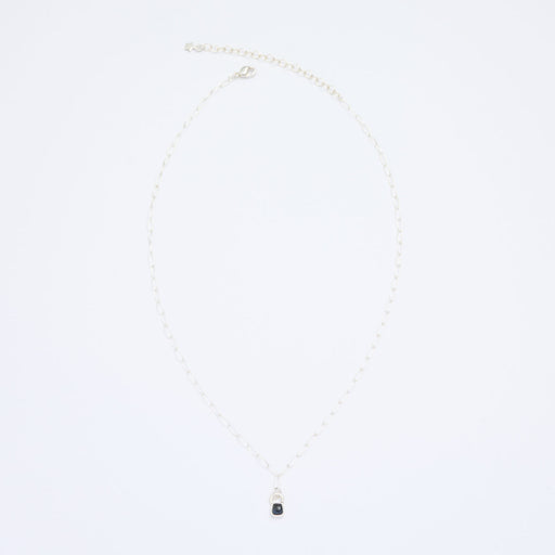 10月誕生石トルマリンのシルバーネックレス