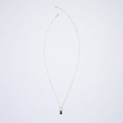 10月誕生石トルマリンのシルバーネックレス