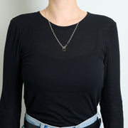 10月誕生石トルマリンのシルバーネックレス