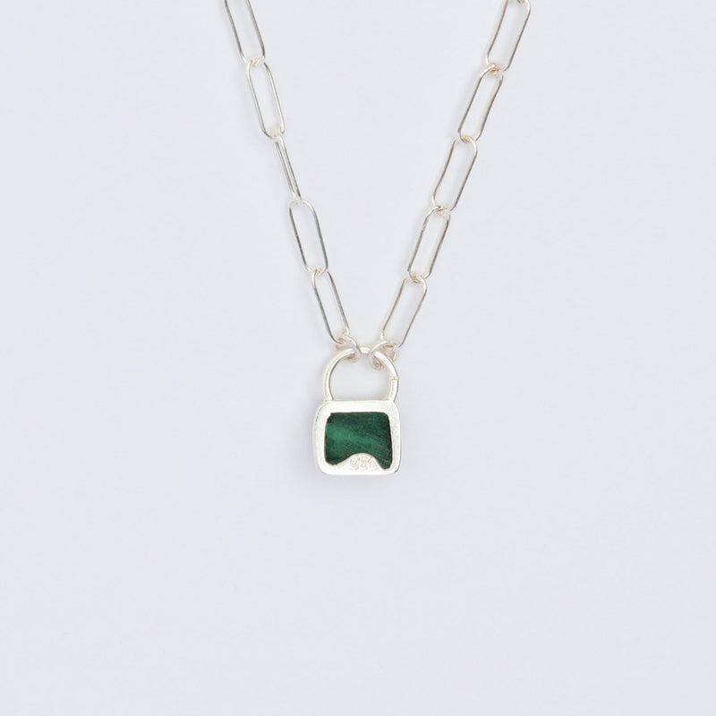 10月誕生石トルマリンのシルバーネックレス