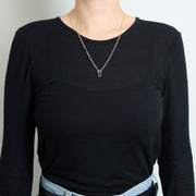 10月誕生石トルマリンのシルバーネックレス