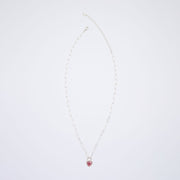 10月誕生石トルマリンのシルバーネックレス