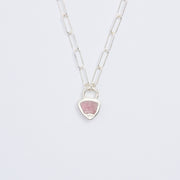 10月誕生石トルマリンのシルバーネックレス