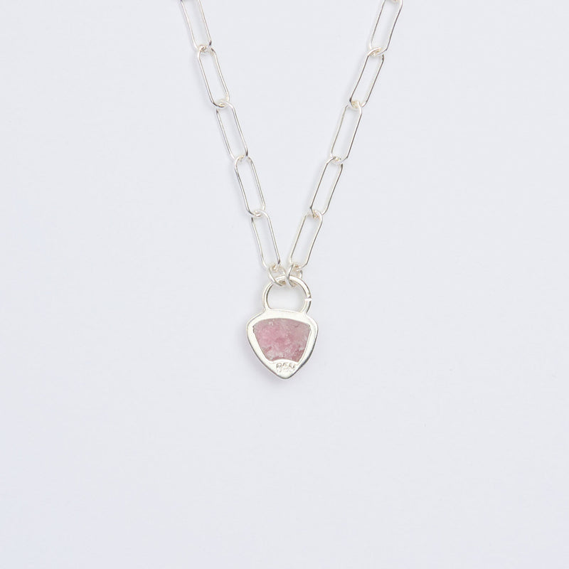 10月誕生石トルマリンのシルバーネックレス