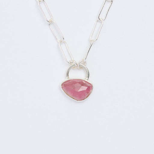 10月誕生石トルマリンのシルバーネックレス