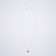 10月誕生石トルマリンのシルバーネックレス