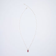 10月誕生石トルマリンのシルバーネックレス