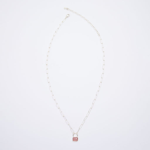 10月誕生石トルマリンのシルバーネックレス