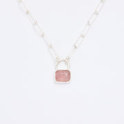 10月誕生石トルマリンのシルバーネックレス