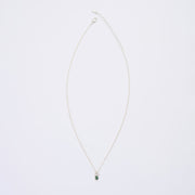 10月誕生石オパールのシルバーネックレス