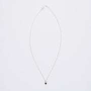 10月誕生石オパールのシルバーネックレス