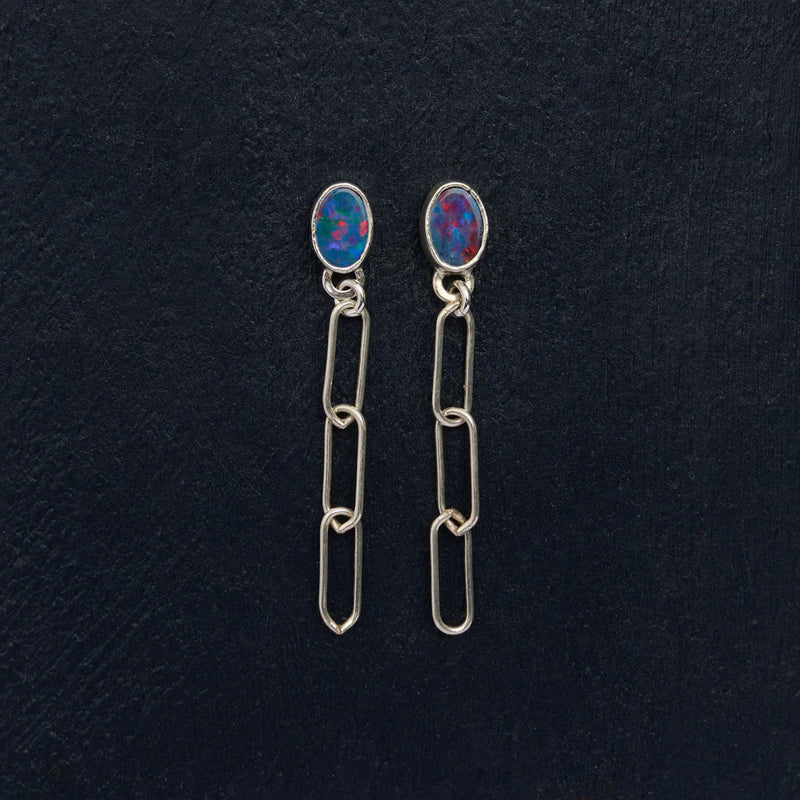 10月誕生石オパールのピアス