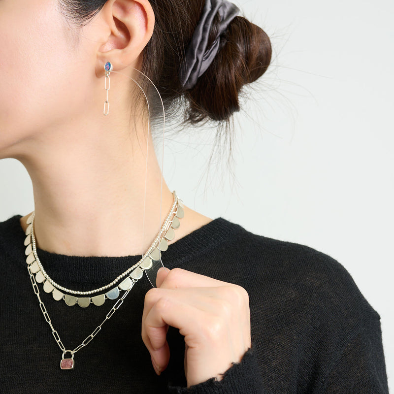 10月誕生石オパールのピアス