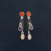 10月誕生石メキシコオパールのピアス