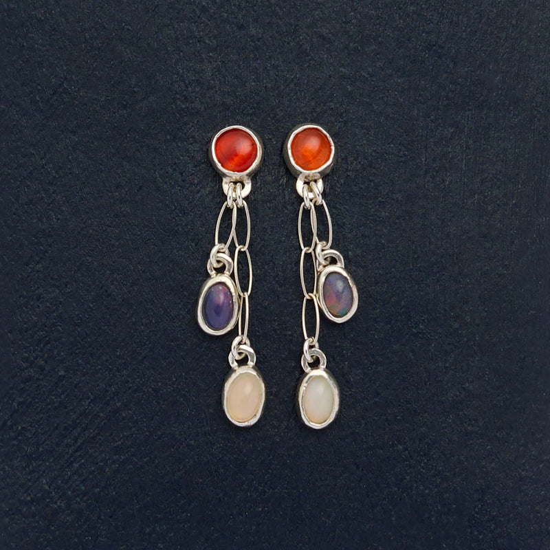 10月誕生石メキシコオパールのピアス