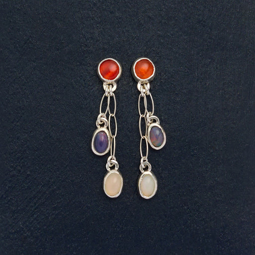 10月誕生石メキシコオパールのピアス