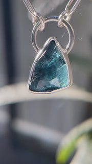 10月誕生石トルマリンのシルバーネックレス