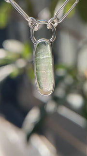 10月誕生石トルマリンのシルバーネックレス