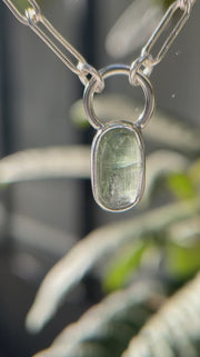 10月誕生石トルマリンのシルバーネックレス